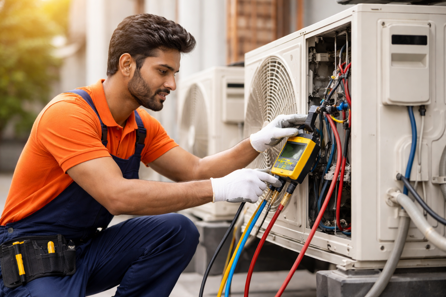 AC repair and servicing by certified technician